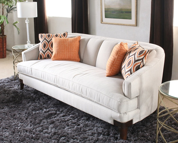 SF165 Channel Back Sofa with Nailhead Accents