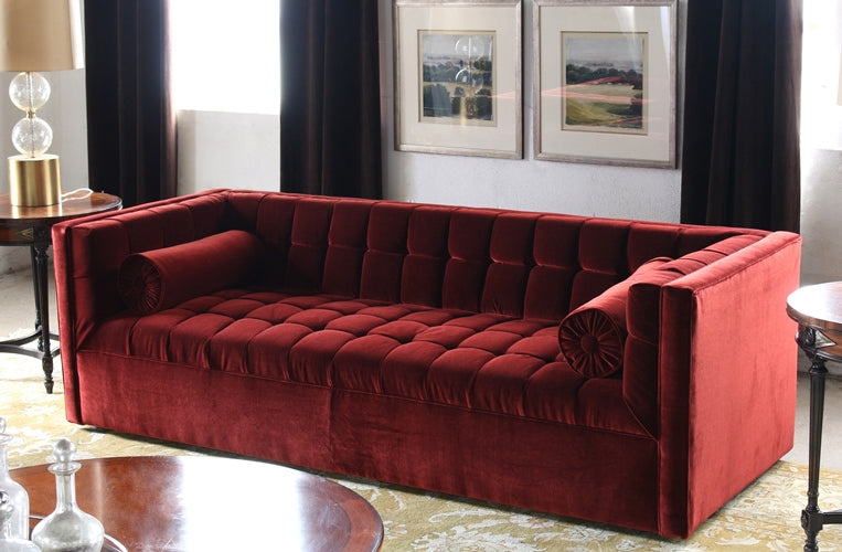 SF168 Langford Sofa in Deep Burgundy