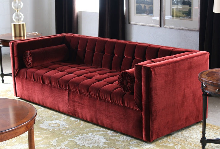 SF168 Langford Sofa in Deep Burgundy
