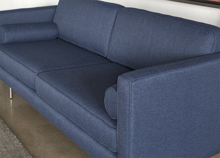SF213 Azure Sofa with Brushed Stainless Steel Legs