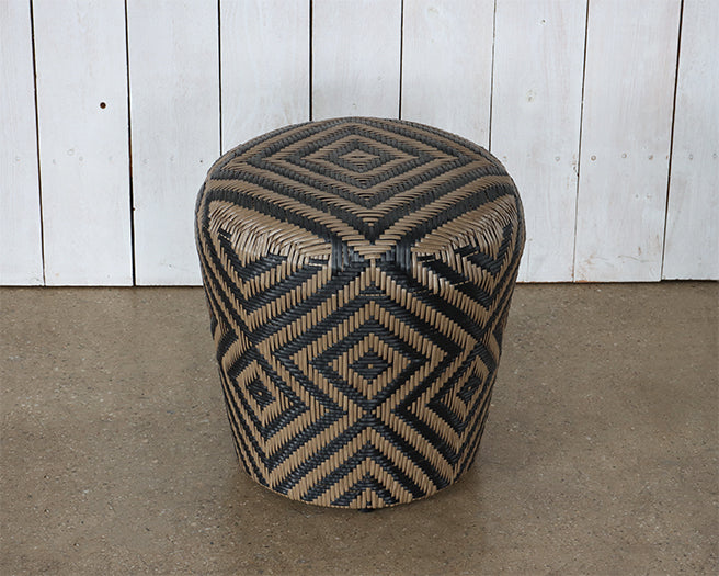 Natural Woven Outdoor Stool