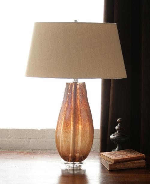 Oval Sand Glass Table Lamp