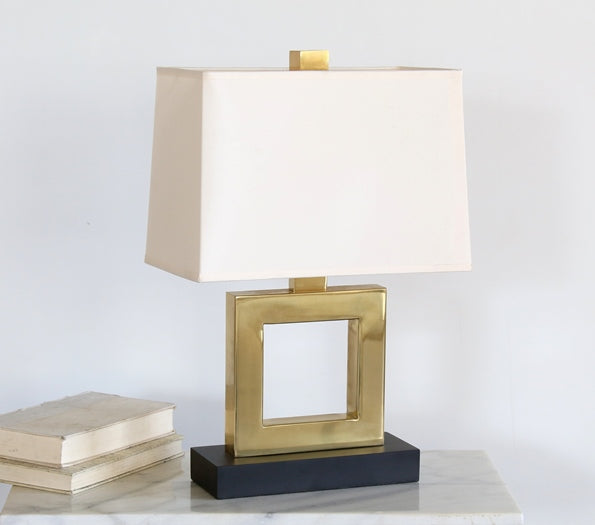 TL352 Brass Square Table Lamp