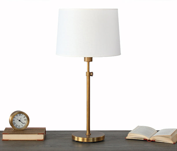 TL392 Koleman Adjustable Table Lamp in Brass