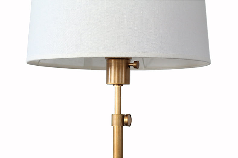 TL392 Koleman Adjustable Table Lamp in Brass