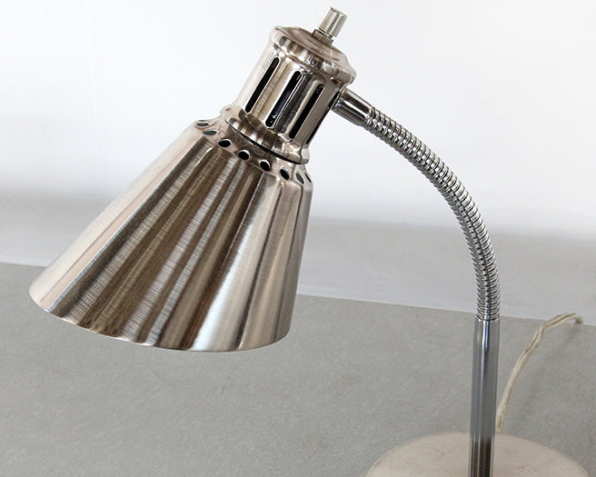Vintage Chrome Gooseneck Desk Lamp