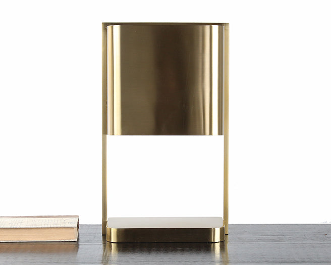 Modern Brass Finished Steel Table Lamp