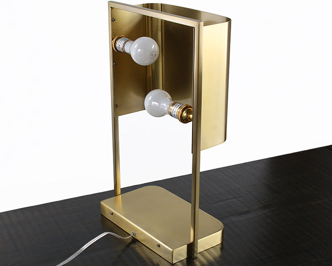 Modern Brass Finished Steel Table Lamp