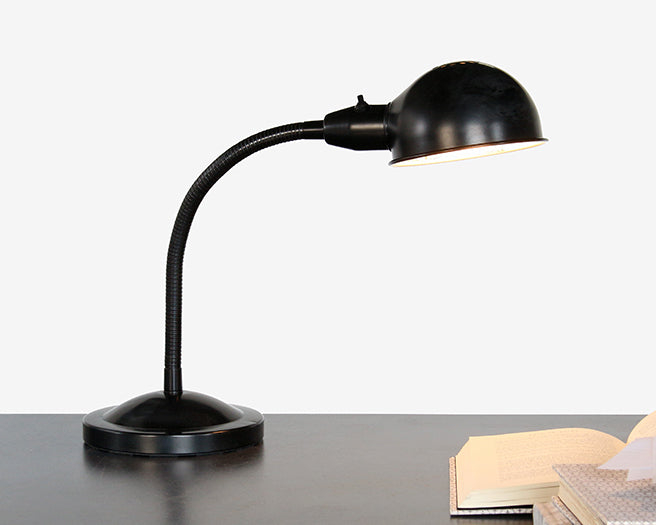 Black Gooseneck Steel Lamp
