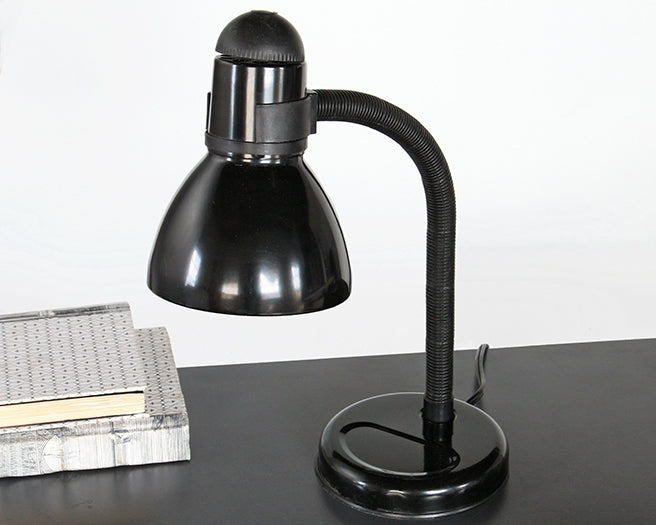 Black Hose Neck Desk Lamp