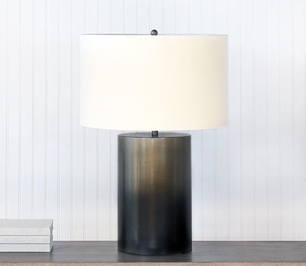 Ombre Antique Pewter Table Lamp