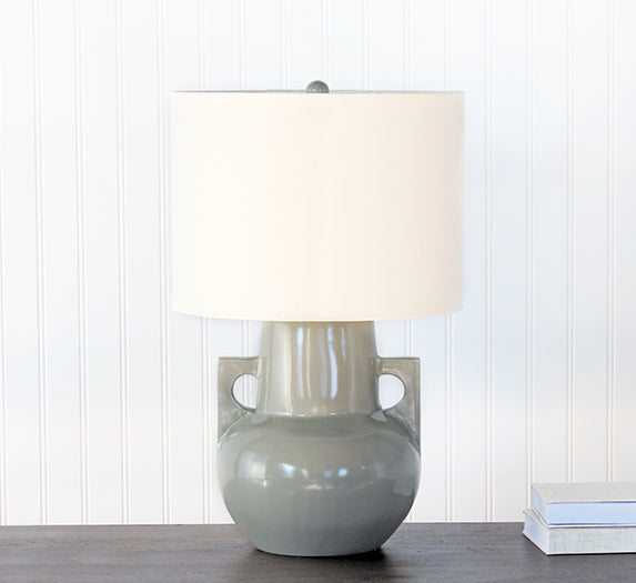 Light Grey Aluminum Table Lamp