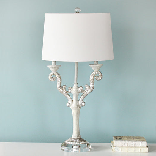 Twin Candelabra Table Lamp