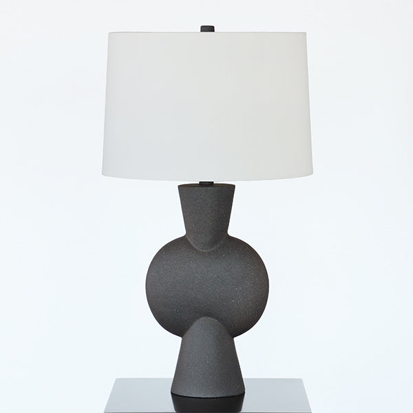 Black Natural Stone Like Table Lamp