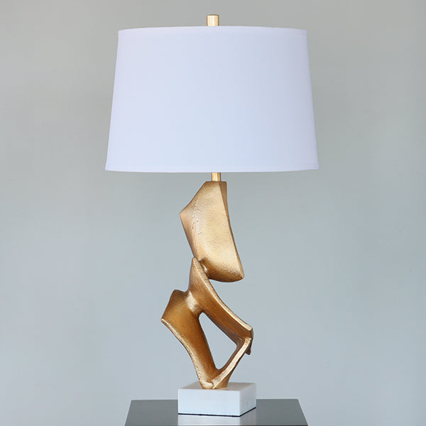 Gold Leaf Abstract Table Lamp