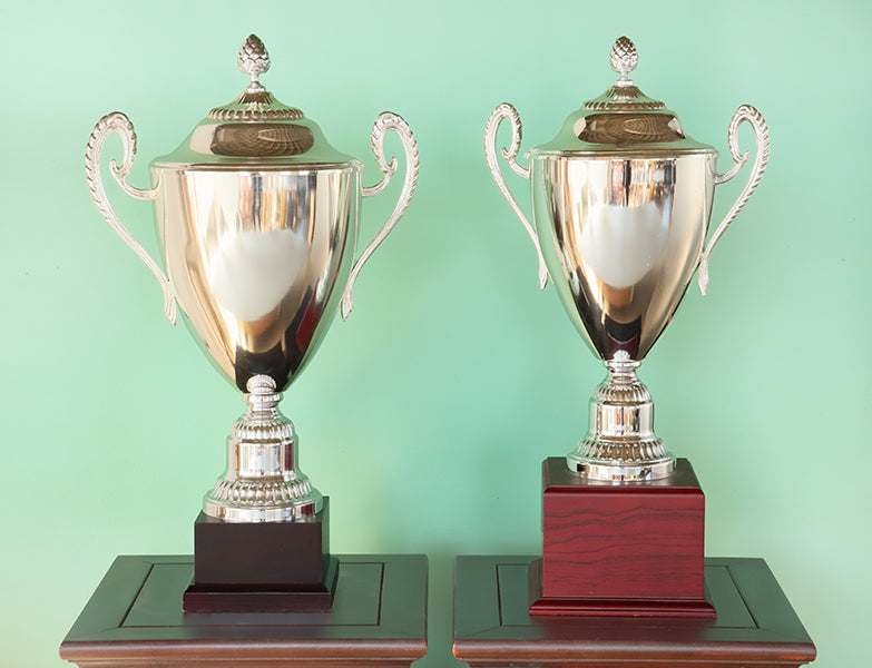 Set of 2 Silver Trophies