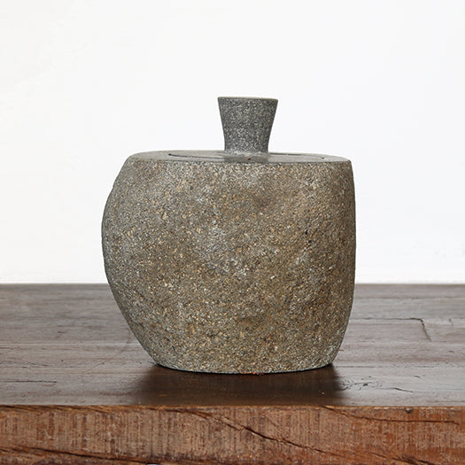 URN101 - Riverstone Lidded Jar