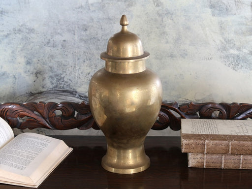URN85 Large Vintage Brass Urn