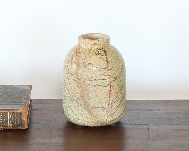 VASE273 - Medium Marble Rain Forest Green Vase