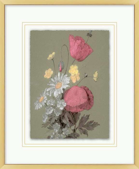 Muted Florals 3 13.82W X 16.82H
