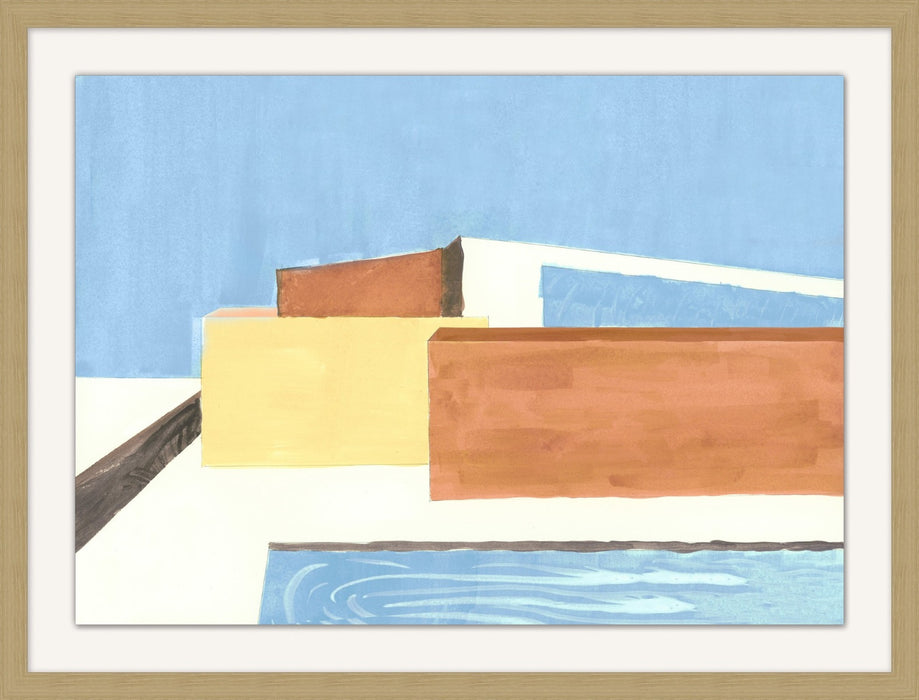 House On The Hill (Blue) 1 34W X 26H