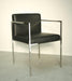 Chrome and Black Leather Arm Chair 4