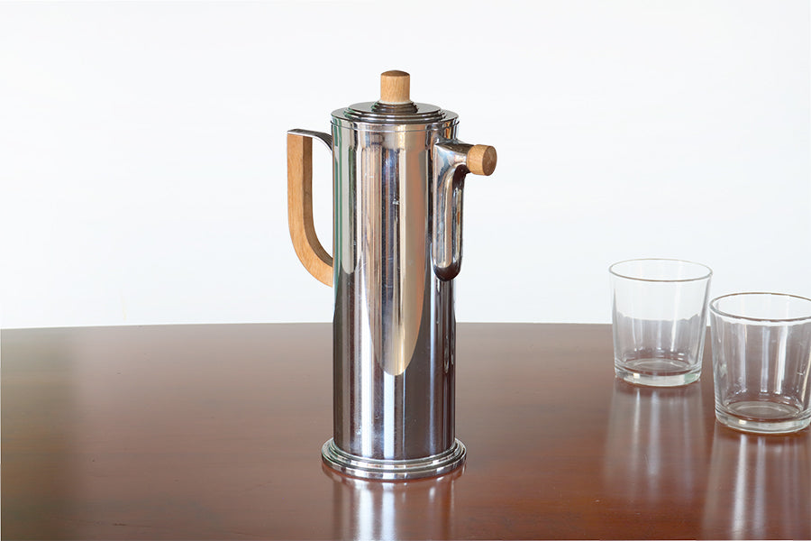 Chrome & Wood Bar Shaker