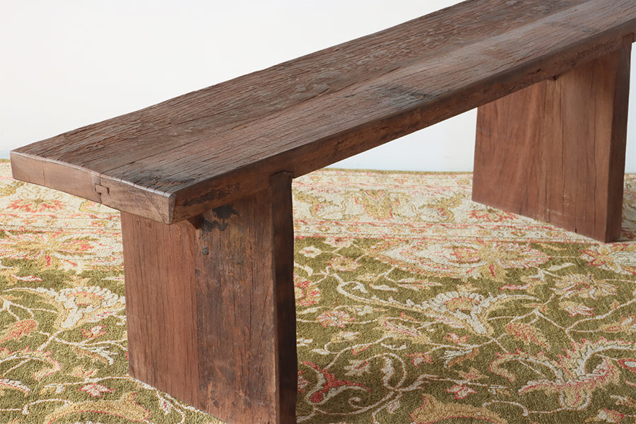 Reclaimed Slab Bench