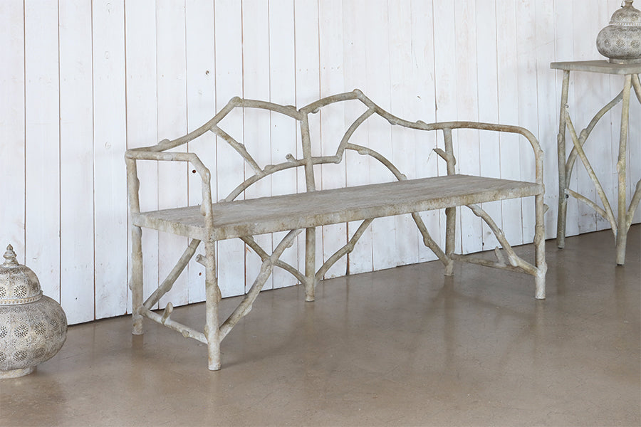 Faux Bois Bench