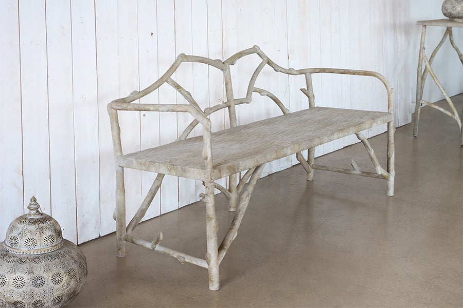 Faux Bois Bench