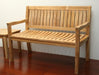Classic Teak Bench with Back 7
