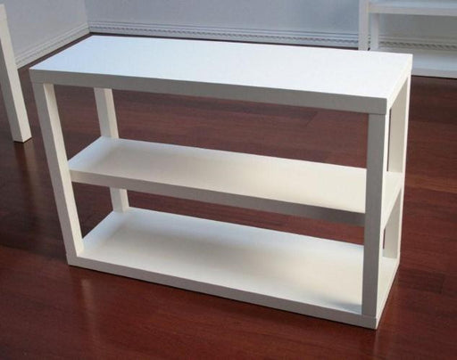 Parsons White Low Bookcase 8