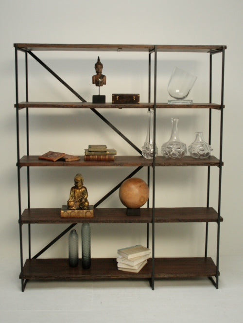 Recycled Wood Tall Bookshelf 8