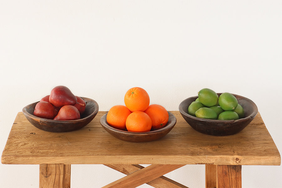 Antique Indian Wooden Bowl - Assorted