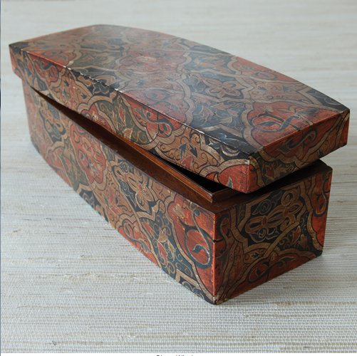 Hand Painted Mango Wood Covered Box 7