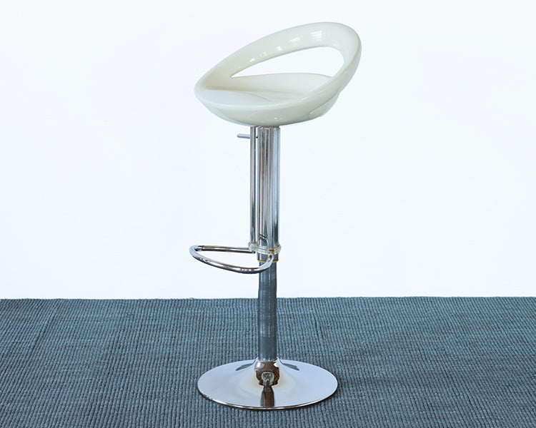 White Cut Out Modern Bar Stool