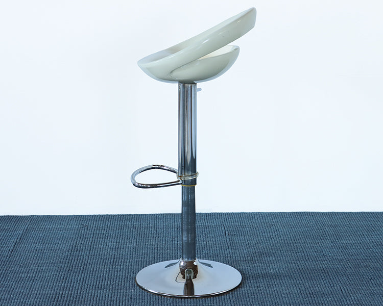 White Cut Out Modern Bar Stool