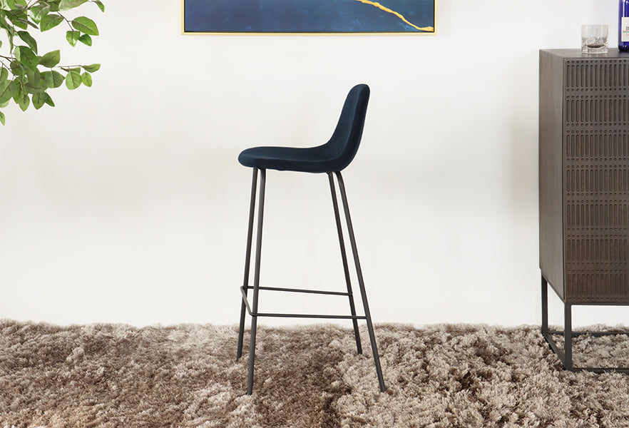 Azul Velvet Bar Stool