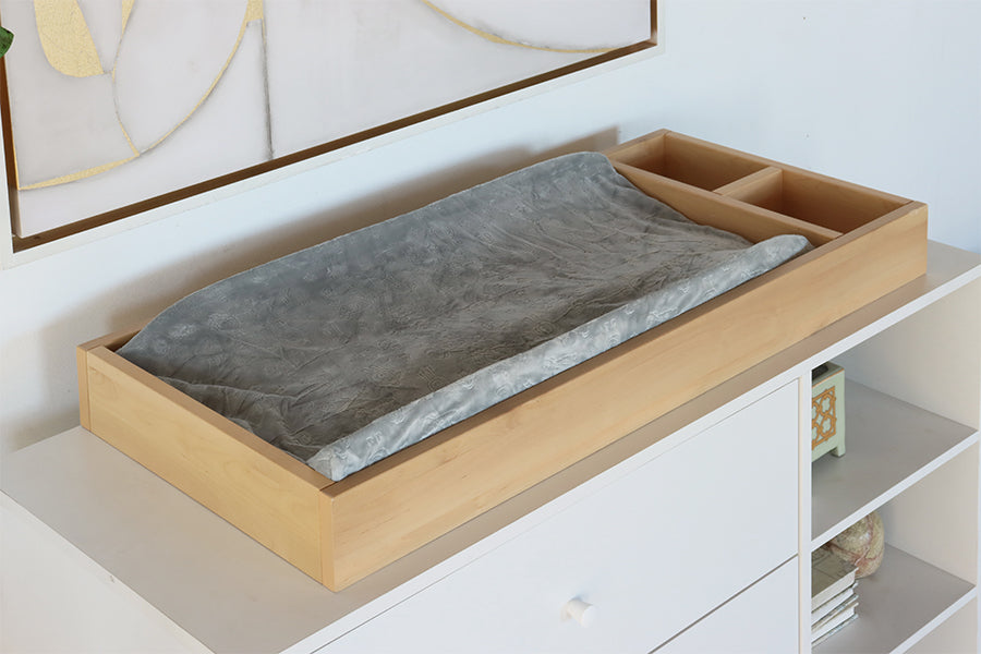 White 3-Drawer Nursery Dresser w/ Changing Tray