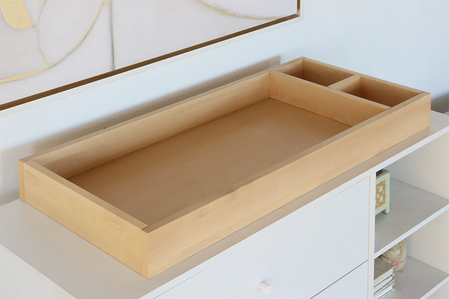 White 3-Drawer Nursery Dresser w/ Changing Tray