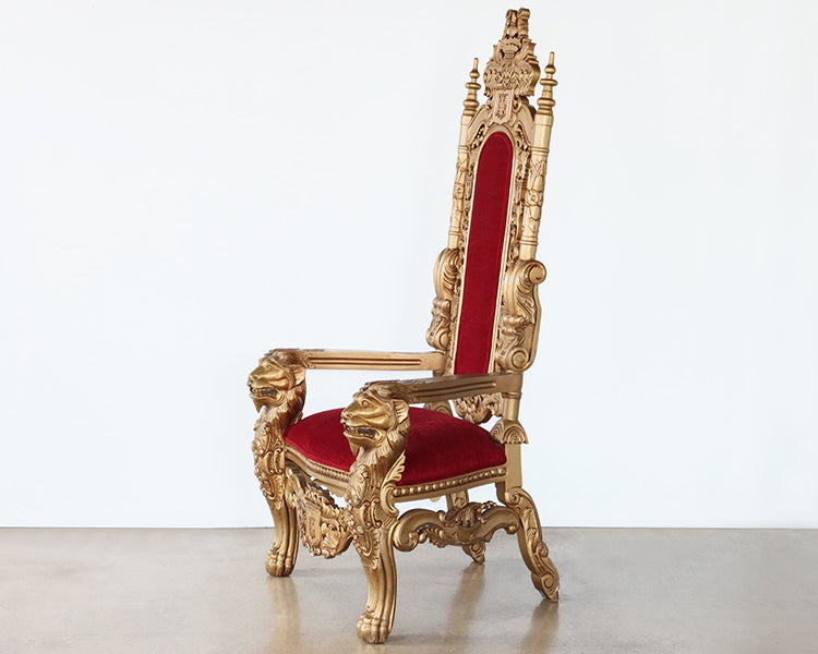 Antique Gold Throne Chair