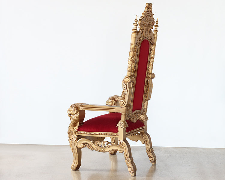 Antique Gold Throne Chair
