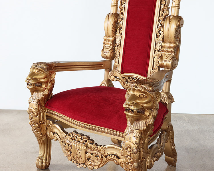 Antique Gold Throne Chair
