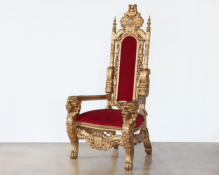 Antique Gold Throne Chair