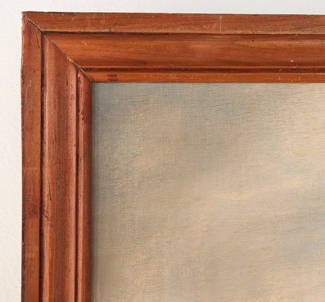 Antique French Realist Dog Oil Painting 20W x 29H - Cleared