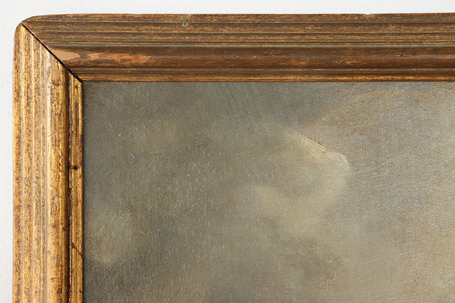 Large Antique Coastal Seascape With Sailboat 62W x 38H - Cleared