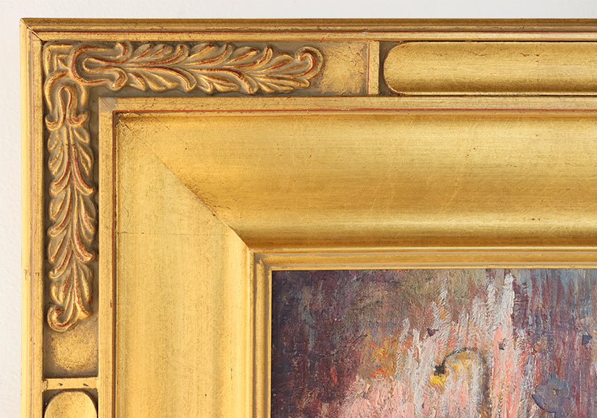 Antique American Ashcan School Street Scene 26W x 30H - Cleared