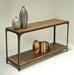 Reclaimed Teak Console with Iron Frame 8