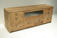 Reclaimed Bleached Pine Media Console 8
