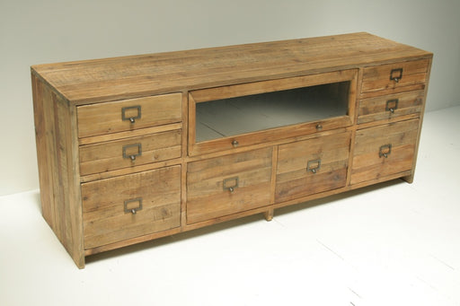 Reclaimed Bleached Pine Media Console 8